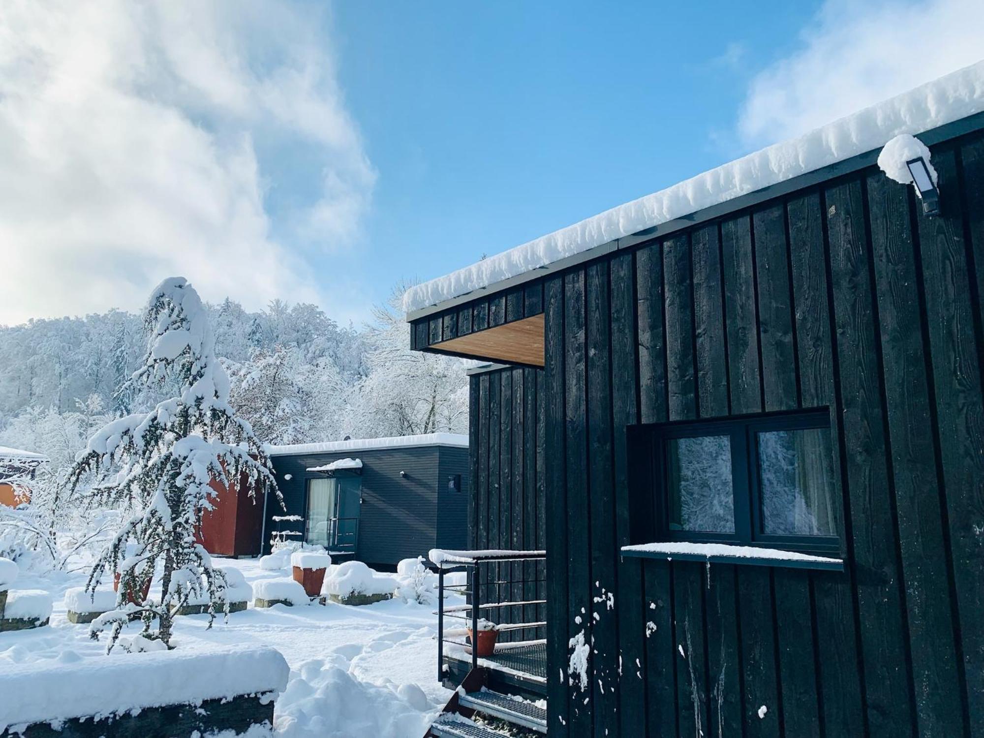 Hjem - Tiny Homes Direkt Am Wald Zwischen Allgaeu & Bodensee Bergatreute Exterior photo