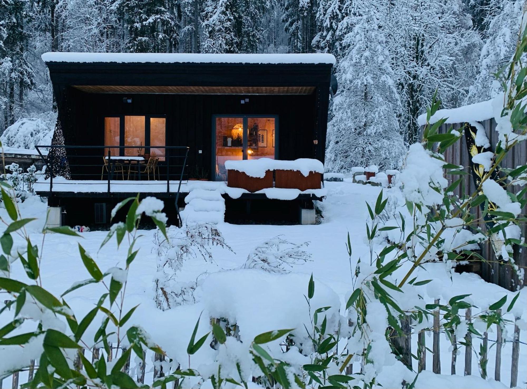 Hjem - Tiny Homes Direkt Am Wald Zwischen Allgaeu & Bodensee Bergatreute Exterior photo